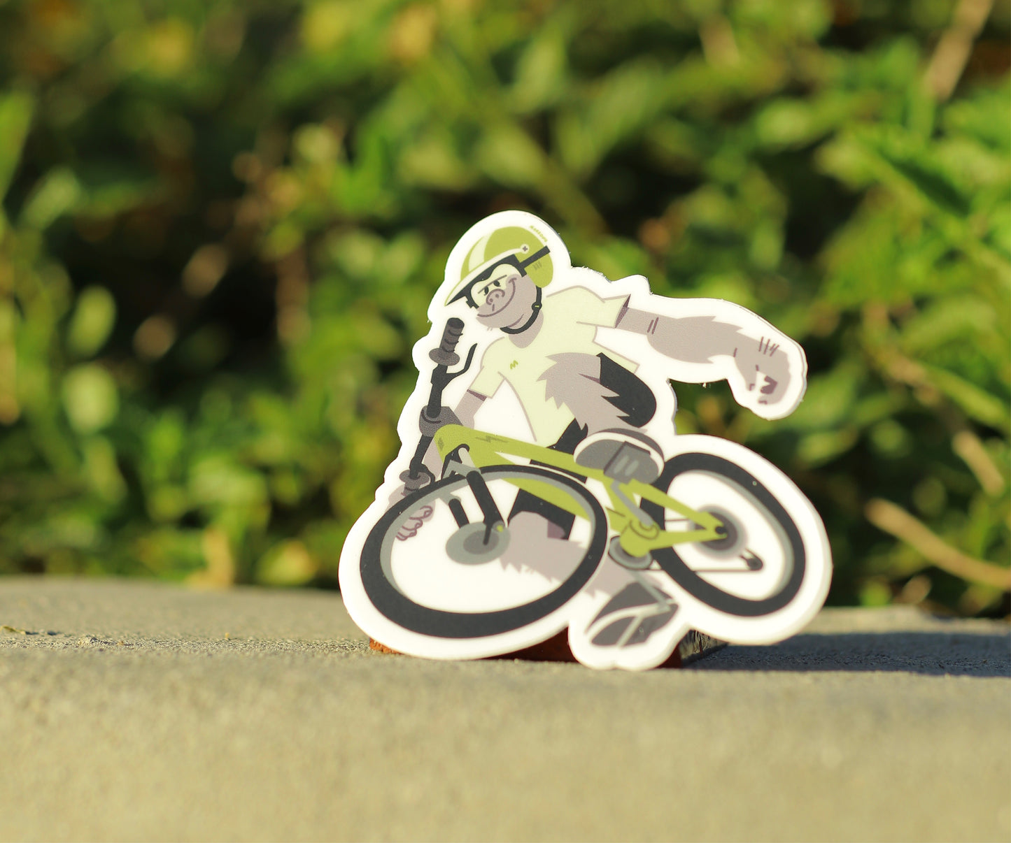 Monkey Wheelie Sticker