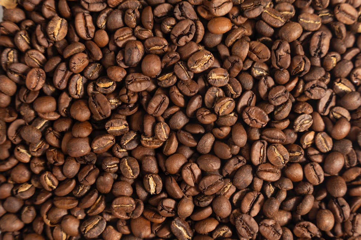 Whole roasted beans for Anomaly Coffee Blend No.2.