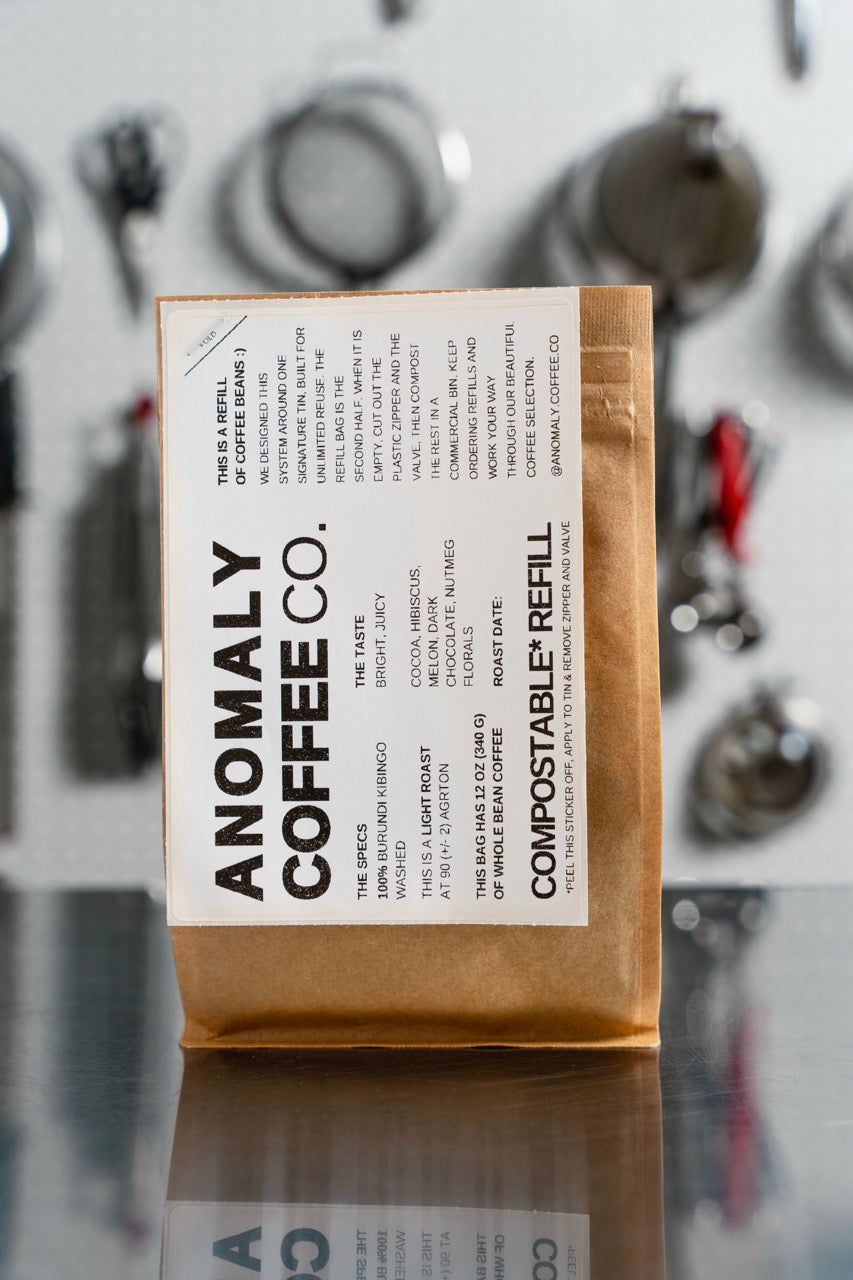 Anomaly Coffee Single Origin No.2 tin, Burundi Kibingo Washed.