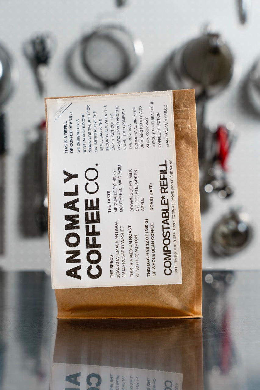 Anomaly Coffee Single Origin No.3 tin, Guatemala Antigua Jauja Rosario Washed.